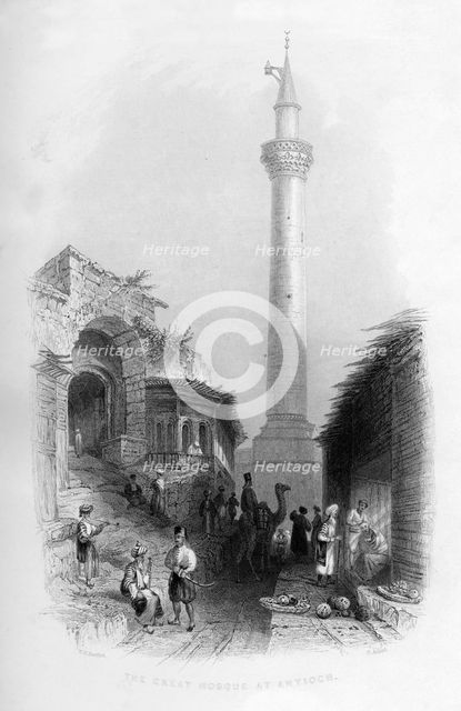 The Great Mosque at Antioch, Turkey, 1841.Artist: Henry Adlard