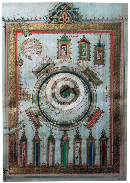 The Great Mosque at Mecca, showing the Karba in the centre. Artist: Unknown