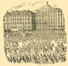 The Great Nobles of Hungary Take the Oath of Loyalty to Maria Theresa...in 1740 (c1930). Creator: Unknown