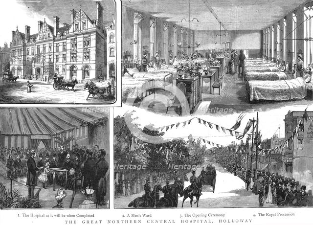'' The Great Northern Central Hospital, Holloway', 1888. Creator: Unknown.