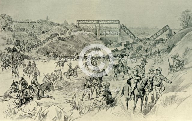'The Great Advance: Lord Roberts's Column Crossing the Sand River Drift', 1901. Creator: Unknown.