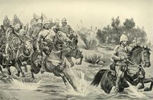 The Great Advance: Royal Horse Artillery (Cavalry Division) Crossing the Vaal 1901. Creator: Richard Caton Woodville II