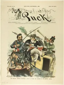 The Great American Statesman, Puck, published September 5, 1883. Creator: Louis Dalrymple