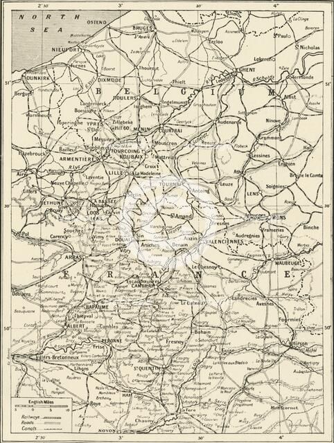 'The Great Arras Battle Area', 1917. Creator: Unknown.