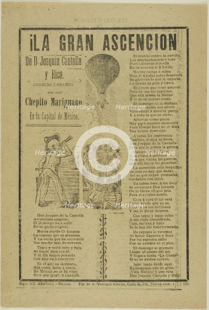 The Great Ascension, 1902. Creator: José Guadalupe Posada.