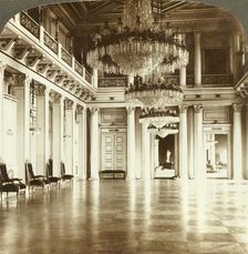 The great ball-room at the Palace, Christiania, Norway c1905. Creator: Unknown