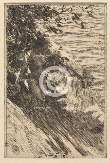 The Great Bather, 1895. Creator: Anders Zorn (Swedish, 1860-1920).