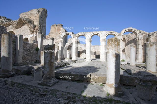 The Great Baths of Mactaris, Tunisia. Artist: Samuel Magal
