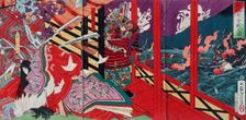 The Great Battle at Yashima, 1883. Creator: Tsukioka Yoshitoshi