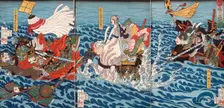 The Great Battle at Kawanakajima, Published in 1866. Creator: Tsukioka Yoshitoshi