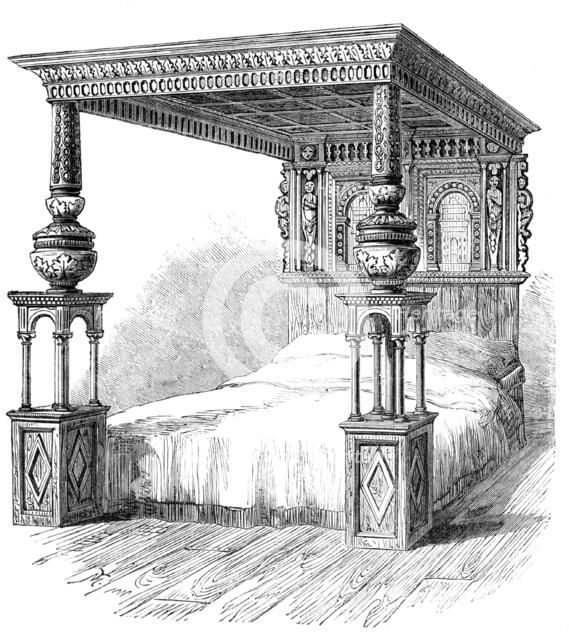 The Great Bed of Ware, 1861. Creator: Unknown.