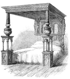 The Great Bed of Ware, 1861. Creator: Unknown