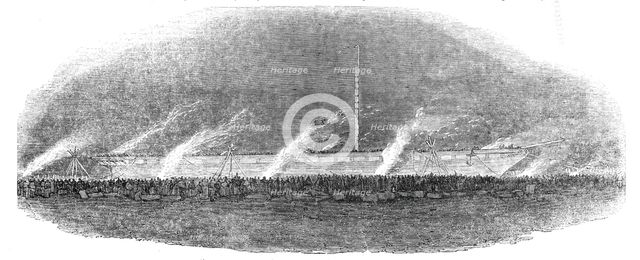 "The Great Britain" steam-ship leaving Cumberland Basin, Bristol, 1844. Creator: Unknown.