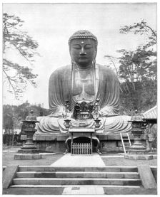 The Great Bronze Buddha, Japan, late 19th century. Artist: John L Stoddard