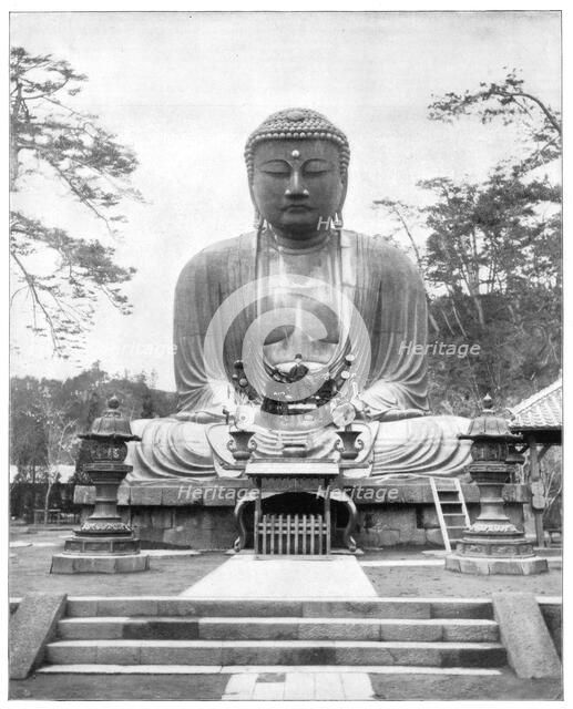 The Great Bronze Buddha, Japan, late 19th century. Artist: John L Stoddard