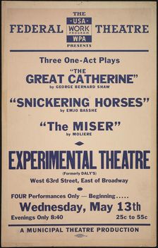 The Great Catherine, New York, 1936. Creator: Unknown