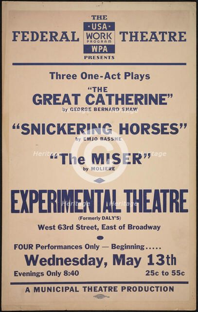 The Great Catherine, New York, 1936. Creator: Unknown.