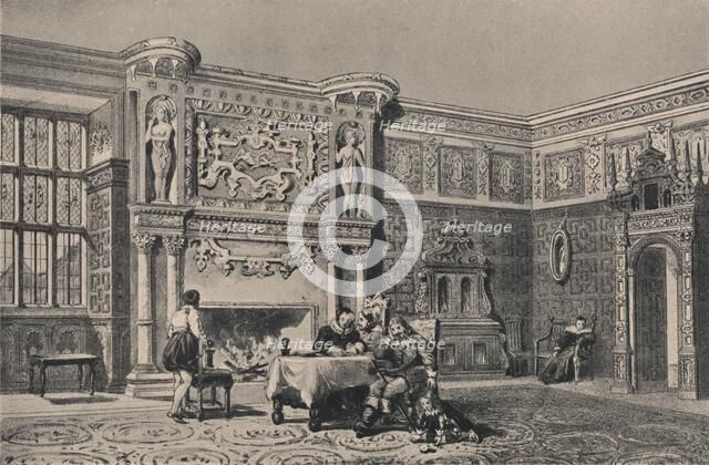 The Great Chamber, Montacute, Somerset, 1915.  Artist: Unknown.