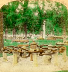 The Great Chain, Trophy Point, West Point, New York, USA, 1901. Artist: Underwood & Underwood