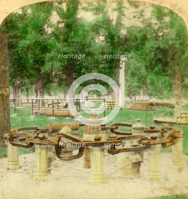 The Great Chain, Trophy Point, West Point, New York, USA, 1901. Artist: Underwood & Underwood