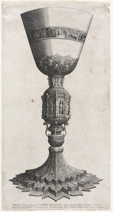 The Great Chalice Adorned with Figures, 1640. Creator: Wenceslaus Hollar (Bohemian, 1607-1677)