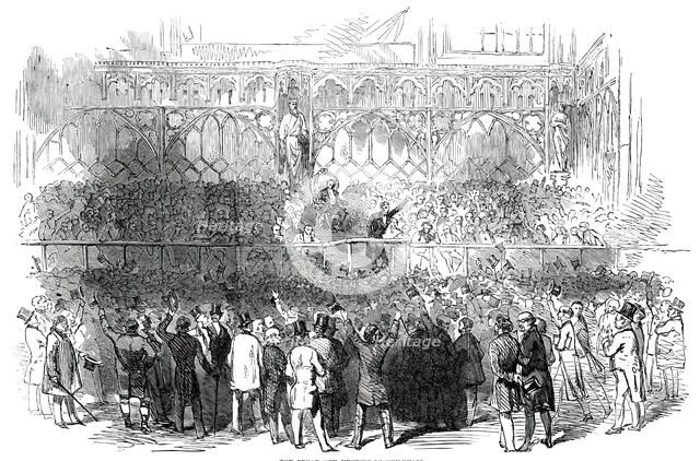The Great City Meeting at Guildhall, 1850. Creator: Unknown.