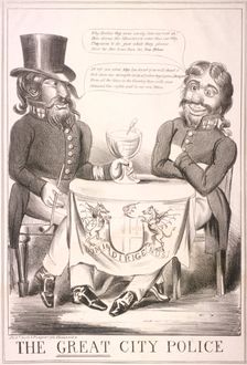 The Great City Police 1840. Artist: Anon