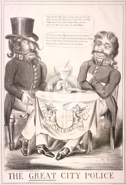 'The Great City Police', 1840. Artist: Anon