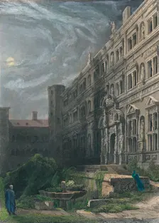 The Great Court of Heidelberg 1834. Artist: Henry Winkles