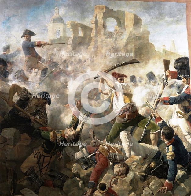 The Great Day of Gerona (September 19, 1809), c1890. Creator: Cesar Alvarez Dumont.
