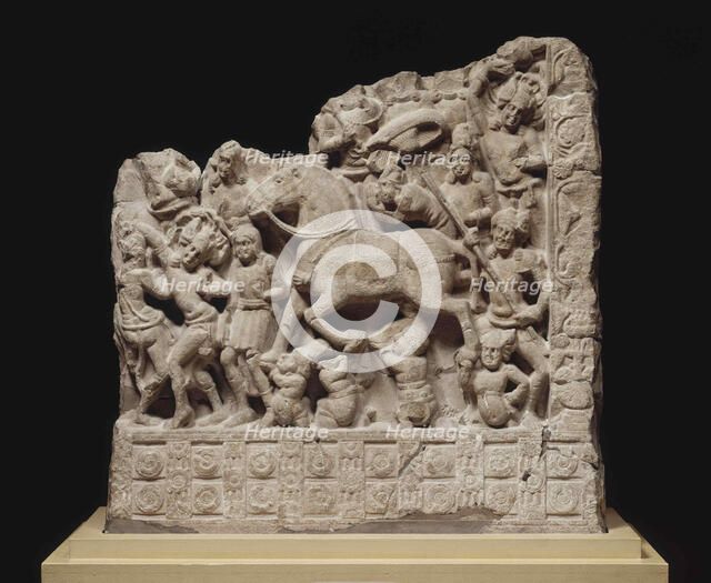 The Great Departure of Siddhartha Gautama, 2nd cen. AD. Creator: Indian Art.