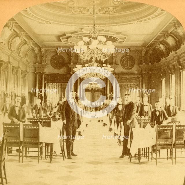 'The Great Dining Hall, Windsor Hotel, said to be the finest in the World, Montreal, Canada', 1894. Creator: BW Kilburn.