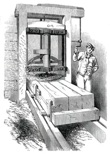 The Great Exhibition Building in Hyde Park - Circular Cutting Machine, 1850. Creator: Unknown