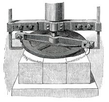 The Great Exhibition Building in Hyde Park - Circular Plane - Showing Cutter, 1850. Creator: Unknown