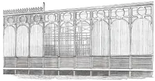 The Great Exhibition Building in Hyde Park - Portion of the South Front, 1850. Creator: Unknown