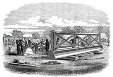 The Great Exhibition Building in Hyde Park - Testing the Girders, 1850. Creator: Unknown