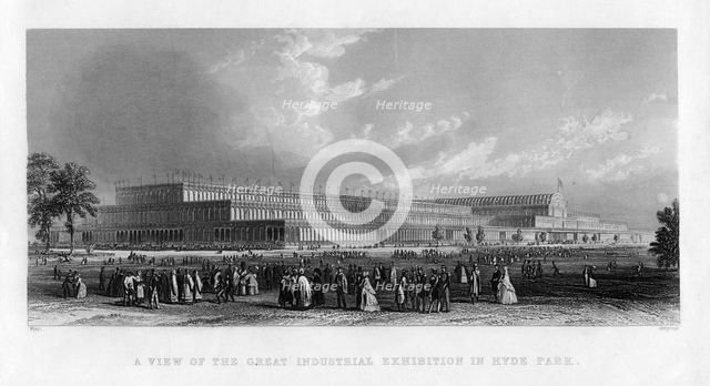The Great Exhibition, Hyde Park, London, 1851.Artist: JC Armytage