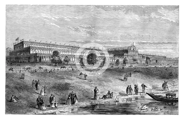 The Great Exhibition, Hyde Park, London, c1851, (1888.). Artist: Unknown