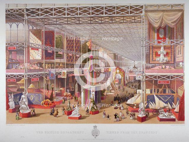The Great Exhibition, Hyde Park, Westminster, London, 1851.                                      Artist: William Simpson