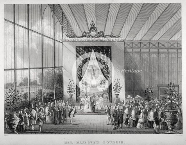 The Great Exhibition, Hyde Park, Westminster, London, 1851.                                      Artist: Jean-Marie Chavanne