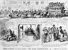 The Great Exhibition of 1851 at Hyde Park, London. Creator: George Cruikshank