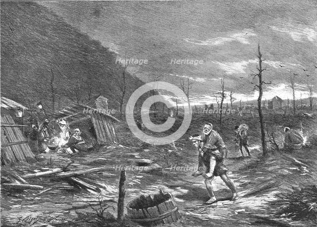 'The Great Earthquake in Japan; The Scene of the Disaster, the Town of Gifu', 1891. Creator: G Bigot.
