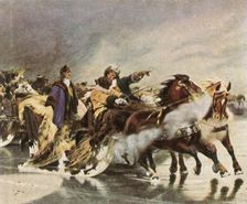 The Great Elector crossing the Curonian Lagoon, January 1679, (1936). Creator: Unknown