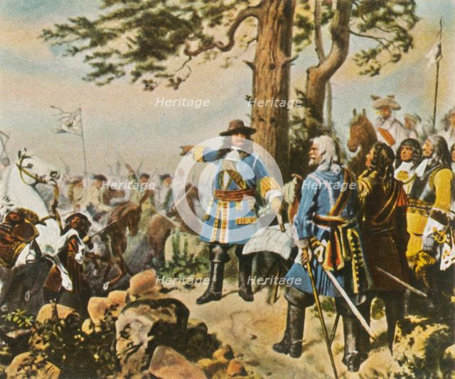 The Great Elector's commanders before the Battle of Fehrbellin, 28 June 1675, (1936). Creator: Unknown.