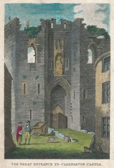 The Great Entrance to Caernarvon Castle 1808. Creator: Unknown