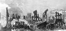 The Great Fire at Boston: view of the ruins, from Pearl-Street, 1872. Creator: Unknown