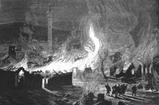 'The Great Fire at Salonica; Scene near the Mosque of Saint Sophia soon after the outbreak 1890. Creator: Unknown