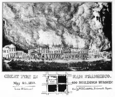 The great fire in San Francisco, California, 1850 (1937)