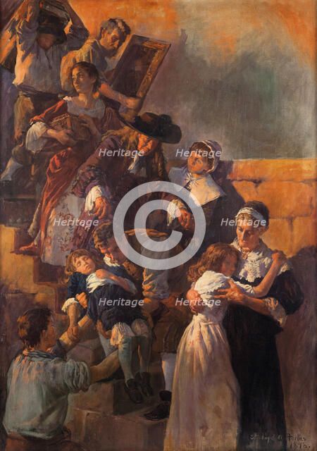 The Great Fire of London, 1666, 1898. Creator: Forbes, Stanhope Alexander (1857-1947).