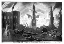 The Great Fire of London in the year 1666 (19th century)